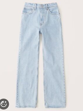 Abercrombie & Fitch Women's High Rise 90s Relaxed Jeans in Light- Size 28